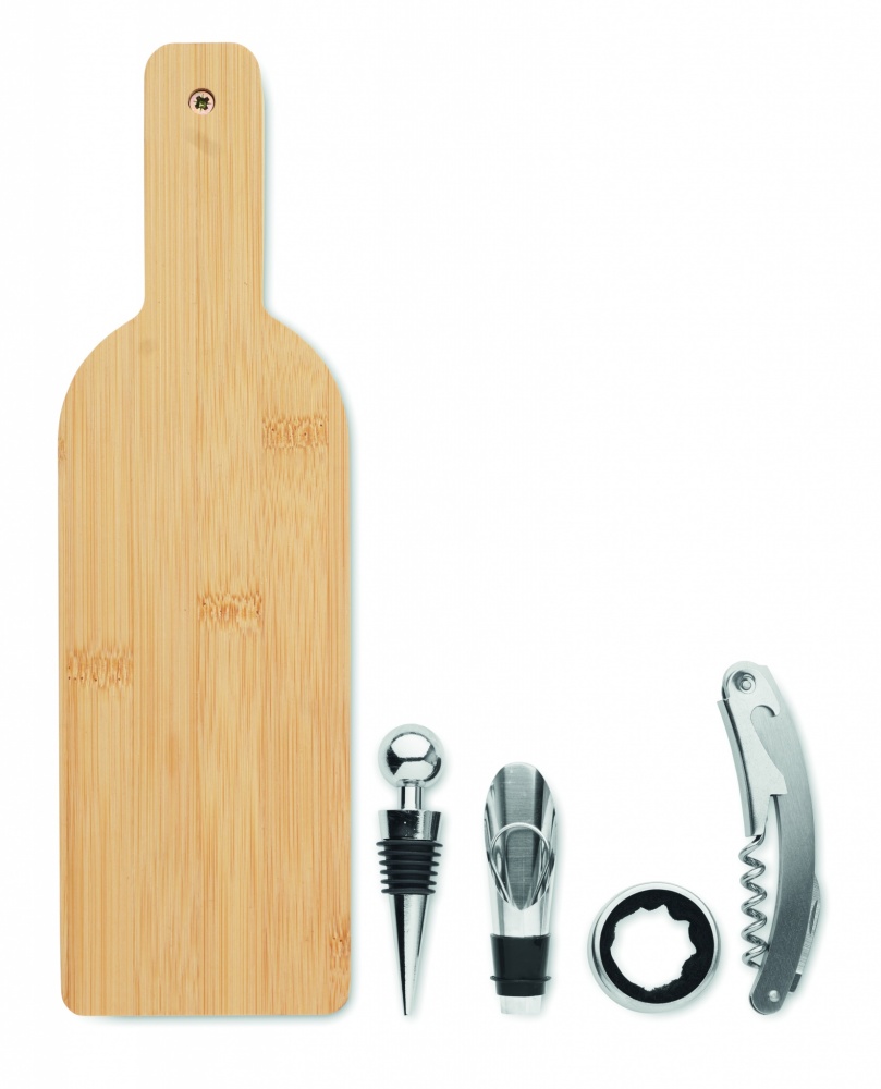 Logo trade advertising products picture of: Bottle shaped wine set