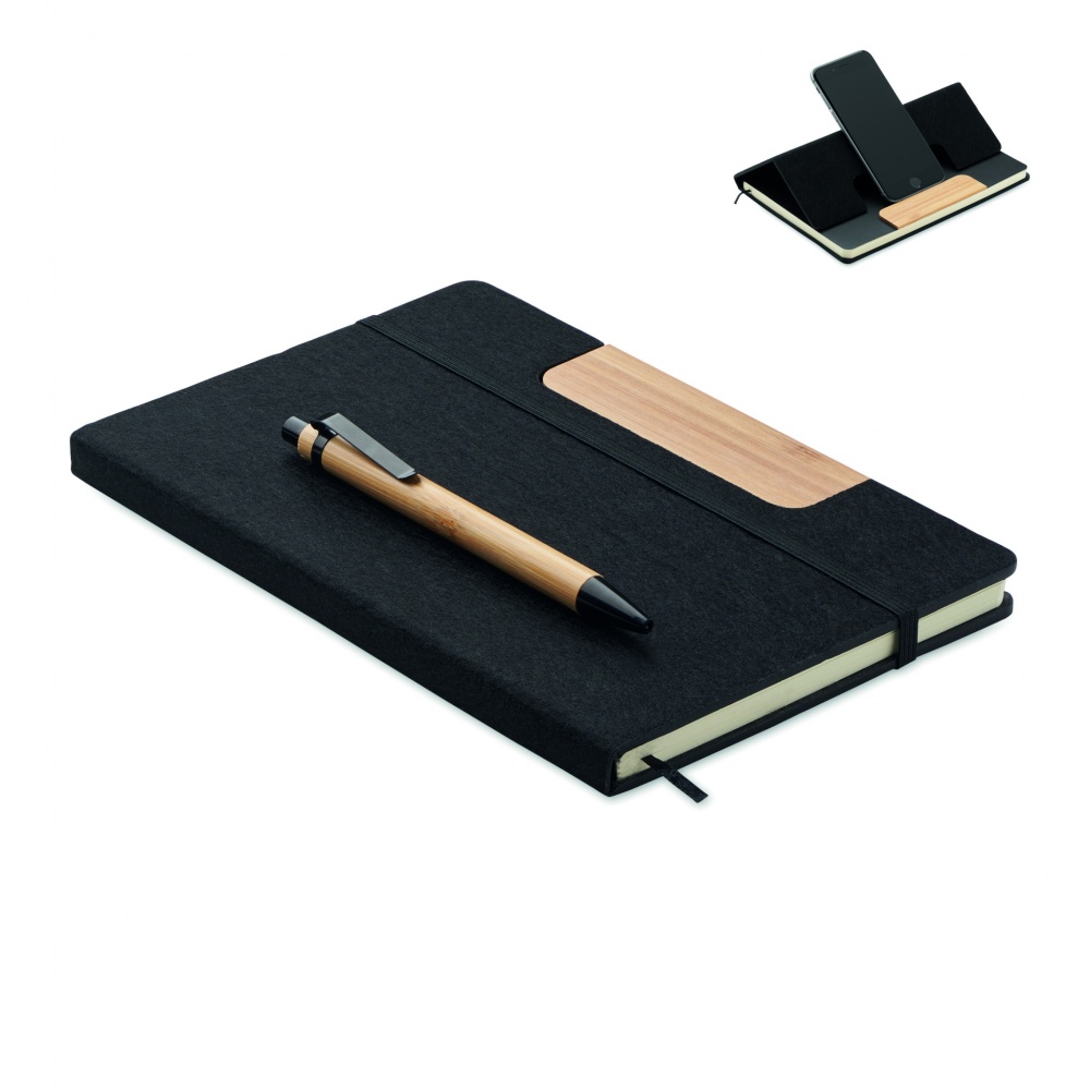 Logotrade promotional item picture of: A5 RPET notebook set