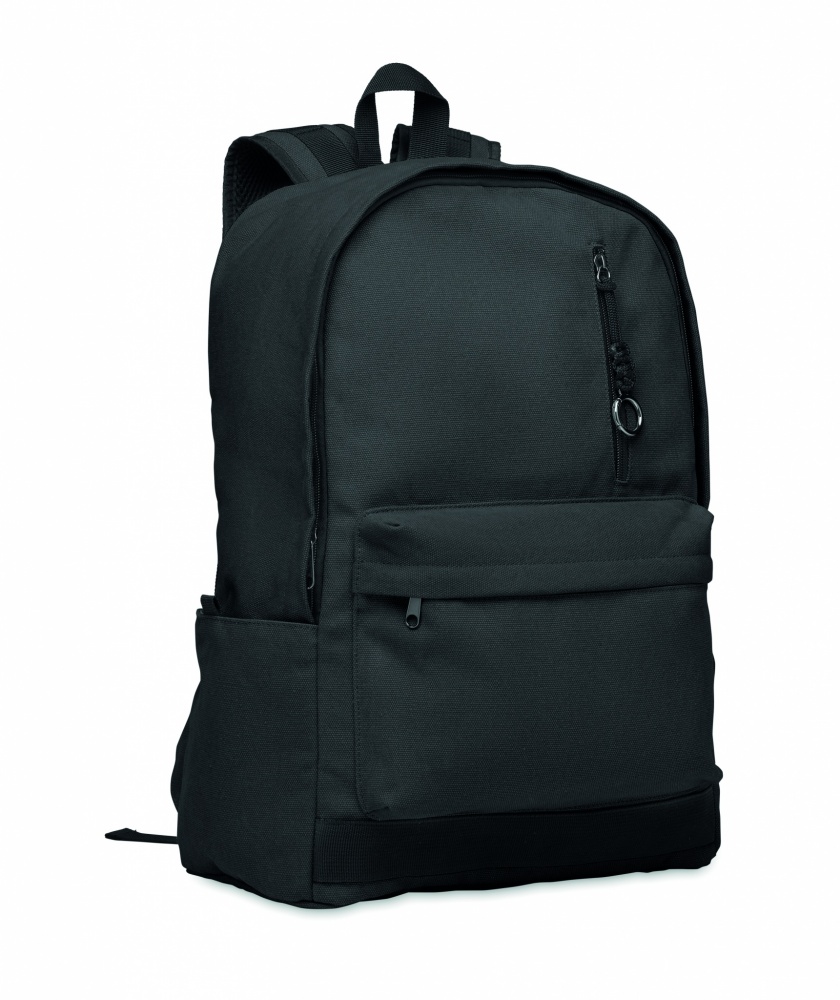 Logotrade promotional giveaways photo of: A 15-inch laptop backpack made of recycled pre-consumer cotton with customizable printing