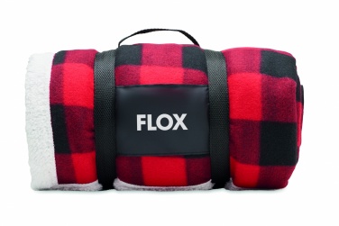 Logo trade promotional gifts picture of: RPET sherpa fleece blanket
