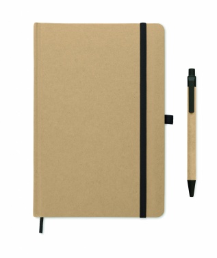 Logotrade promotional giveaway image of: Caratil A5 notebook in recycled carton