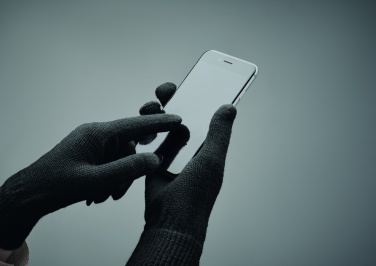 Logotrade corporate gift image of: Knitted gloves in RPET