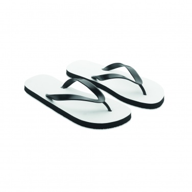 Logo trade business gifts image of: Sublimation beach slippers