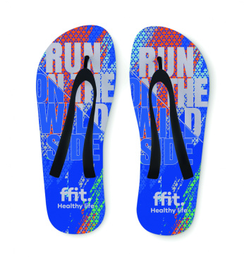 Logo trade promotional giveaway photo of: Sublimation beach slippers