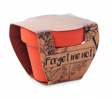 Logo trade promotional product photo of: Terracotta pot 'forget me not'
