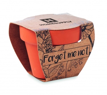 Logotrade promotional items photo of: Terracotta pot 'forget me not'