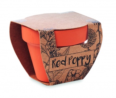 Logo trade promotional gift photo of: Terracotta pot 'poppy'