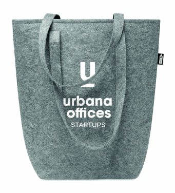 Logo trade promotional items image of: RPET felt shopping bag