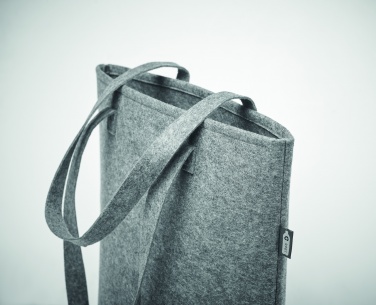 Logo trade promotional merchandise photo of: RPET felt shopping bag