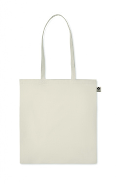 Logo trade promotional gift photo of: Organic cotton shopping bag