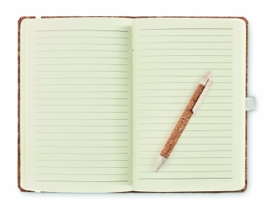 Logotrade promotional merchandise photo of: A5 cork notebook with pen