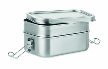 Logo trade advertising products image of: Stainless steel lunch box