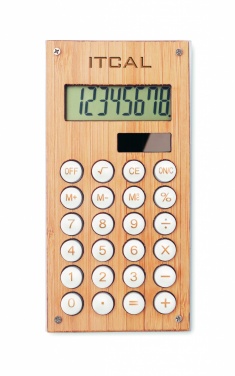 Logotrade promotional item picture of: 8 digit bamboo calculator
