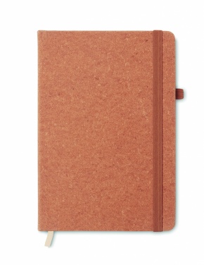 Logo trade promotional merchandise image of: Recycled Leather A5 notebook