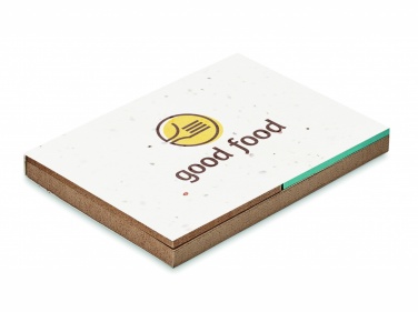 Logo trade promotional gifts picture of: Grass/seed paper memo pad