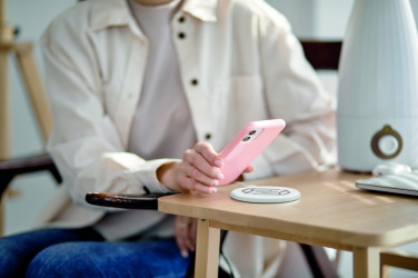 Logo trade corporate gift photo of: ABS wireless charger 10W