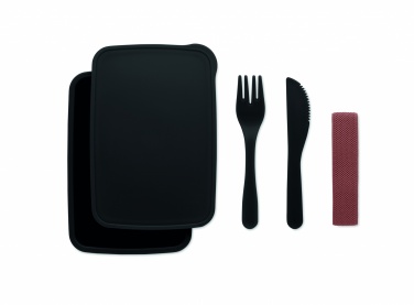 Logo trade promotional giveaways picture of: Lunch box with cutlery