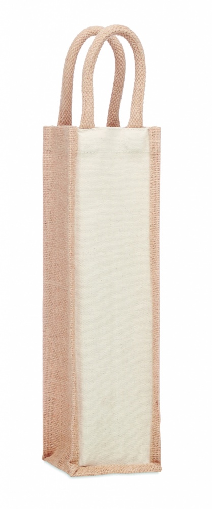 Logotrade business gifts photo of: Jute wine bag for one bottle