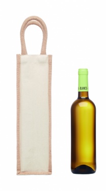 Logotrade promotional merchandise image of: Jute wine bag for one bottle