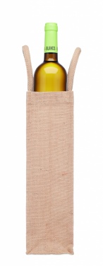 Logotrade promotional giveaway picture of: Jute wine bag for one bottle