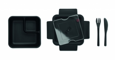 Logo trade business gifts image of: Lunch box with cutlery 600ml