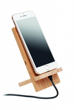 Logo trade promotional giveaways image of: Wireless charger stand 10W