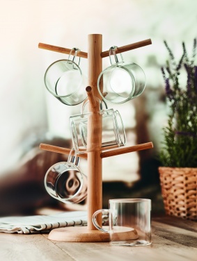 Logotrade promotional item image of: Bamboo cup set holder