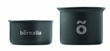 Logo trade promotional gift photo of: 2 camping pots with cutlery