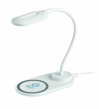 Logo trade promotional giveaways image of: Desktop light and charger 10W