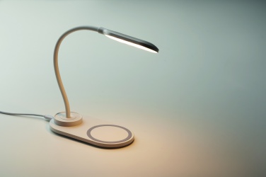 Logo trade promotional items image of: Desktop light and charger 10W