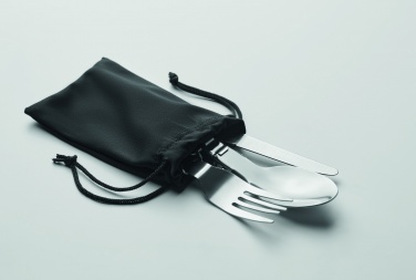 Logo trade advertising products image of: 3-piece camping cutlery set