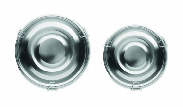 Logo trade promotional products picture of: Set of 2 stainless steel boxes