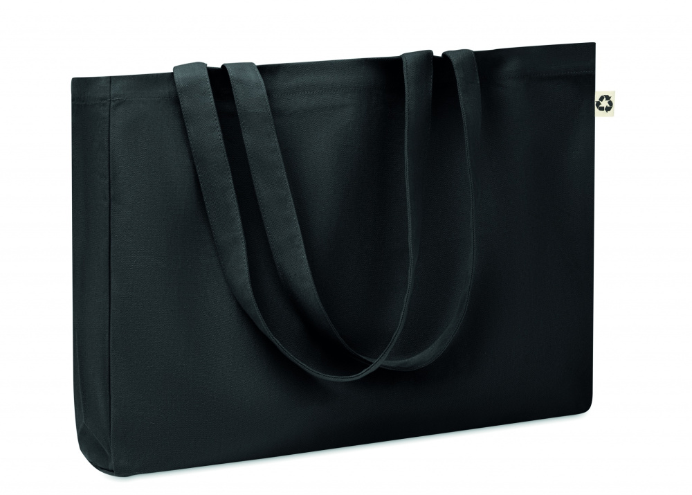 Logo trade promotional giveaways picture of: Canvas Recycled bag 280 gr/m²