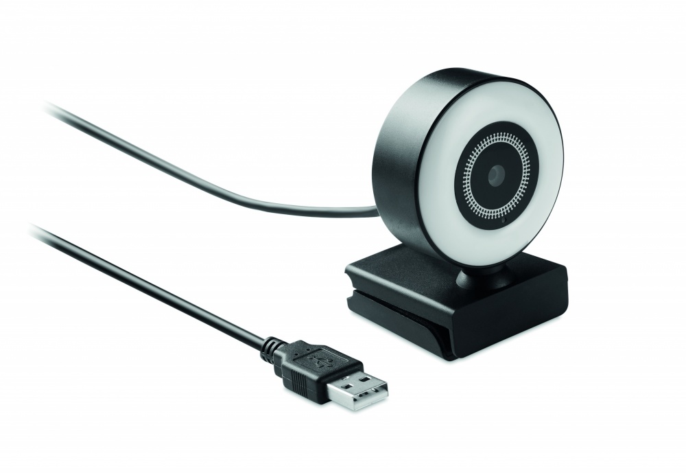 Logotrade business gift image of: 1080P HD webcam and ring light