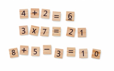 Logo trade promotional items picture of: Wood educational counting game