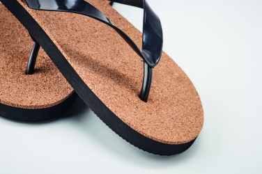 Logo trade advertising products picture of: Cork beach slippers L