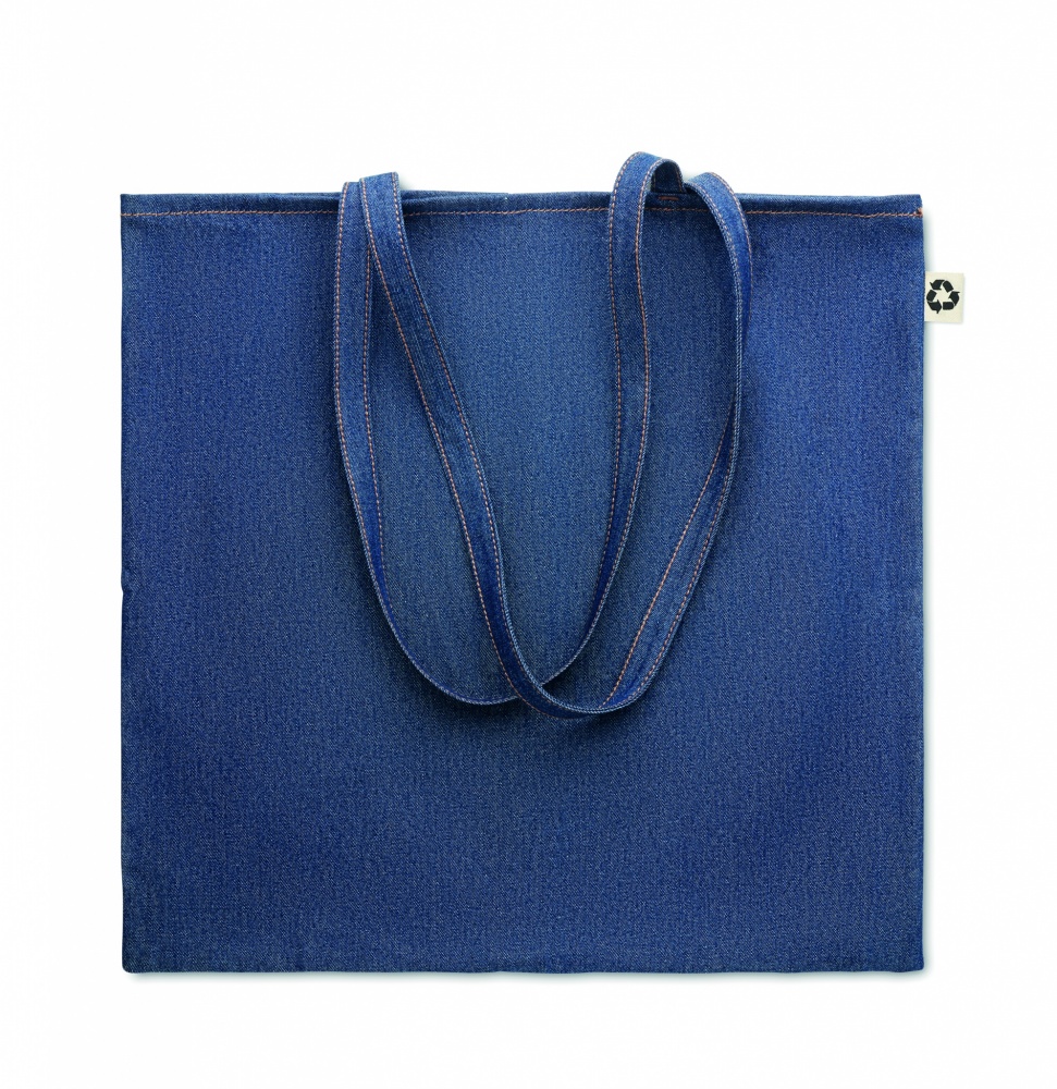 Logo trade promotional merchandise image of: Recycled denim shopping bag
