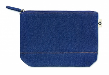 Logo trade advertising products picture of: Recycled denim cosmetic pouch