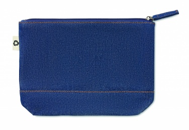 Logo trade corporate gifts picture of: Recycled denim cosmetic pouch