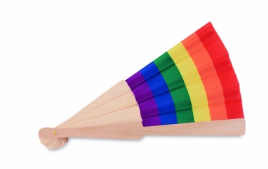 Logotrade promotional gifts photo of: Rainbow wooden hand fan