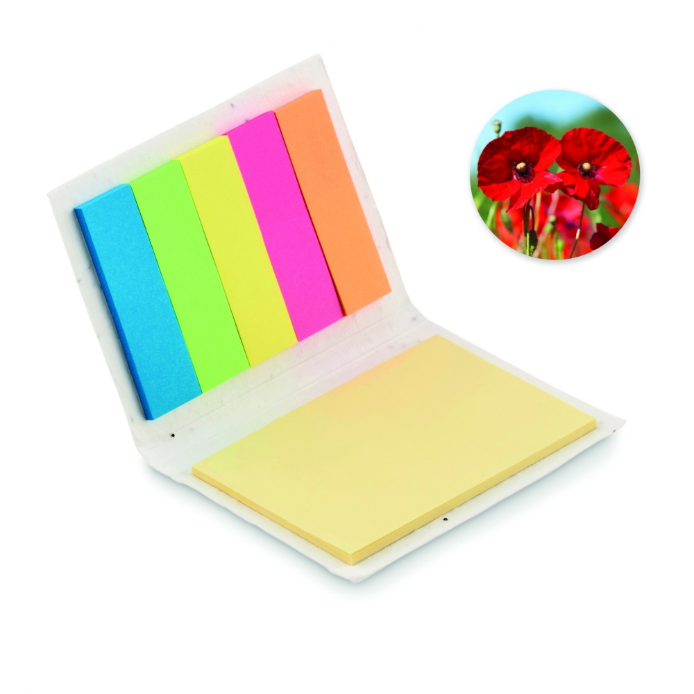 Logo trade corporate gift photo of: Seed paper sticky note pad