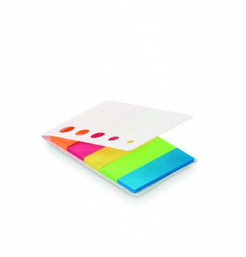 Logo trade corporate gifts image of: Seed paper page markers pad