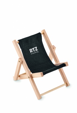 Logo trade promotional giveaway photo of: Deckchair-shaped phone stand