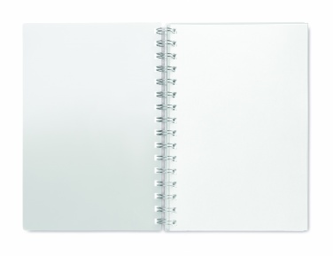 Logo trade promotional merchandise picture of: A5 RPET notebook recycled lined