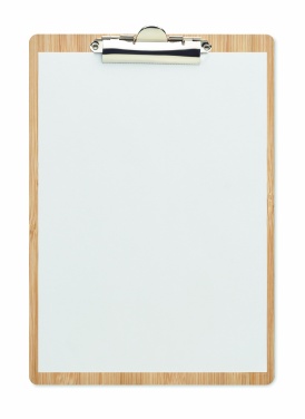Logo trade promotional merchandise picture of: A4 bamboo clipboard