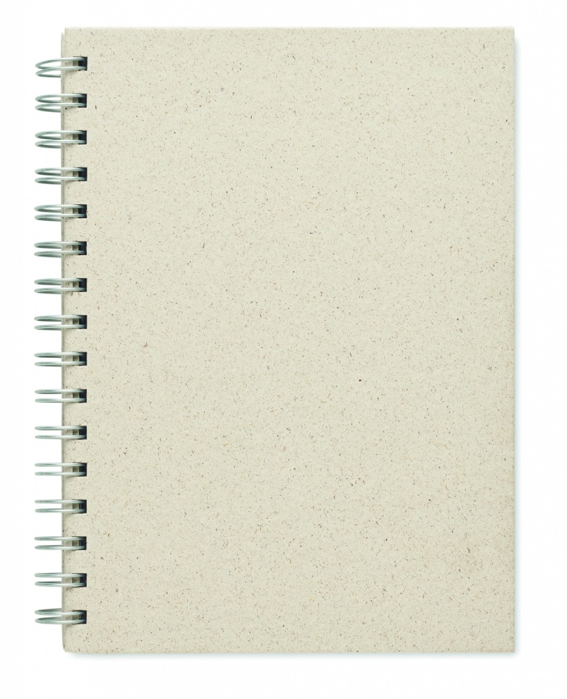 Logo trade corporate gifts image of: A5 grass notebook 80 lined