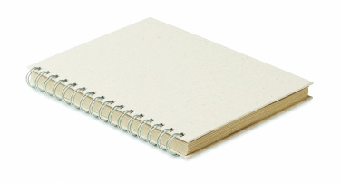 Logo trade promotional merchandise picture of: A5 grass notebook 80 lined