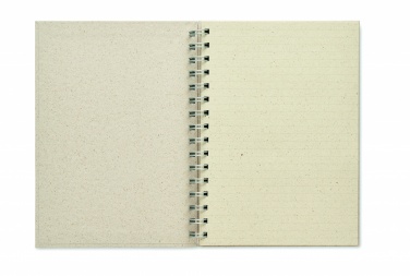 Logo trade promotional merchandise picture of: A5 grass notebook 80 lined