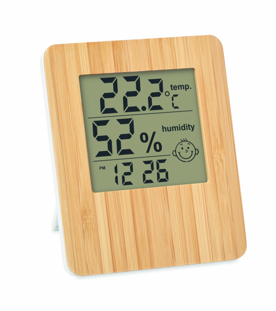 Logotrade business gift image of: Bamboo weather station