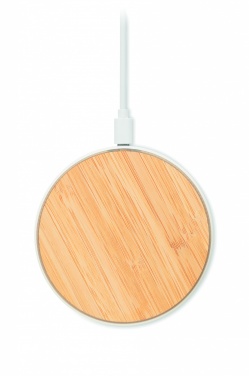 Logotrade business gift image of: Bamboo wireless charger 10W